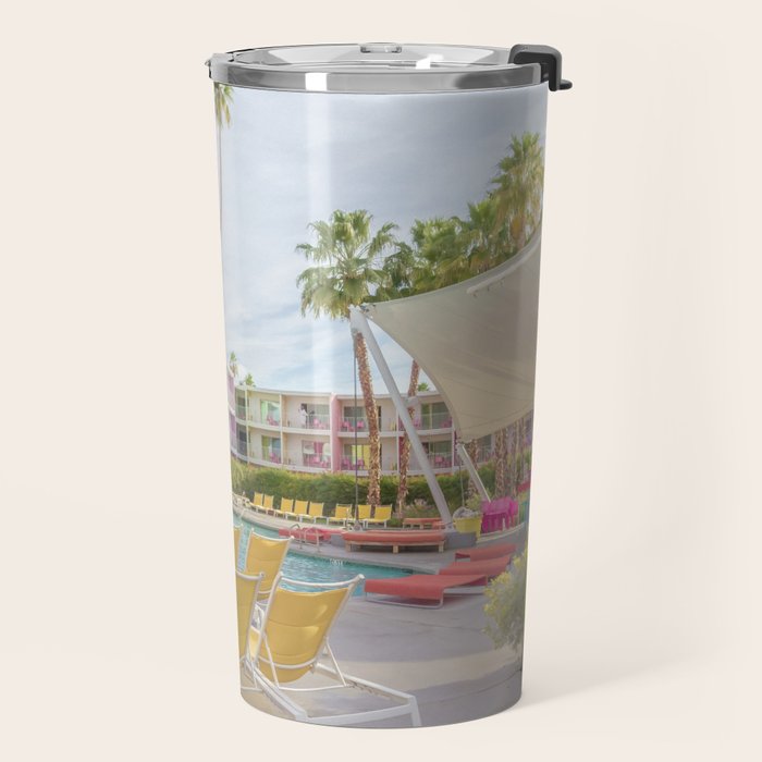 Poolside at the Saguaro Hotel Panorama - Palm Springs, California Travel Mug Gallery Image 2