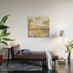 Poolside at the Saguaro Hotel Panorama - Palm Springs, California Wood Wall Art Gallery Image 2