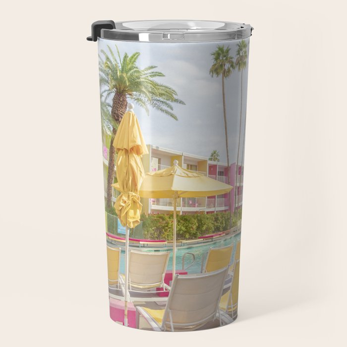 Poolside at the Saguaro Hotel Panorama - Palm Springs, California Travel Mug Gallery Image 3
