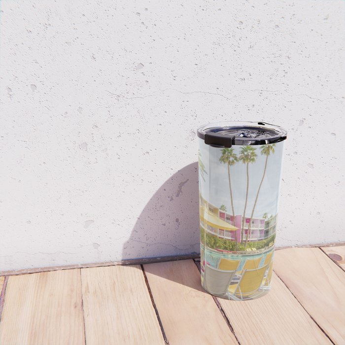 Poolside at the Saguaro Hotel Panorama - Palm Springs, California Travel Mug Gallery Image 4