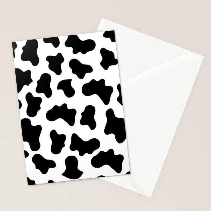 Moo Cow Print Stationery Card Gallery Image 2