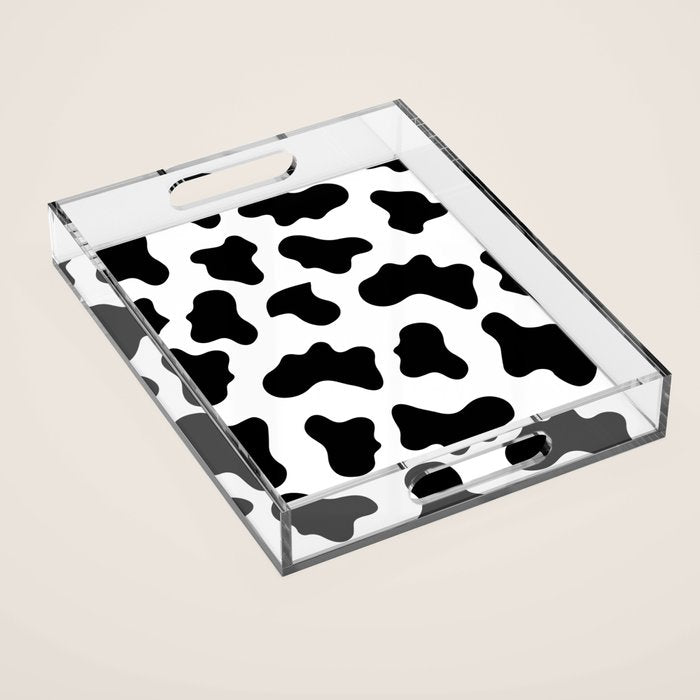 Moo Cow Print Acrylic Tray Gallery Image 1