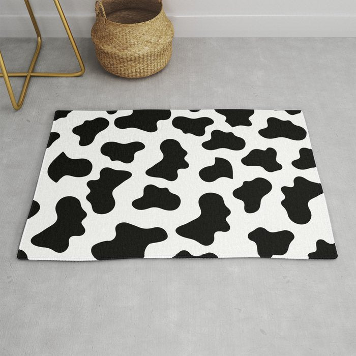 Moo Cow Print Rug Gallery Image 1