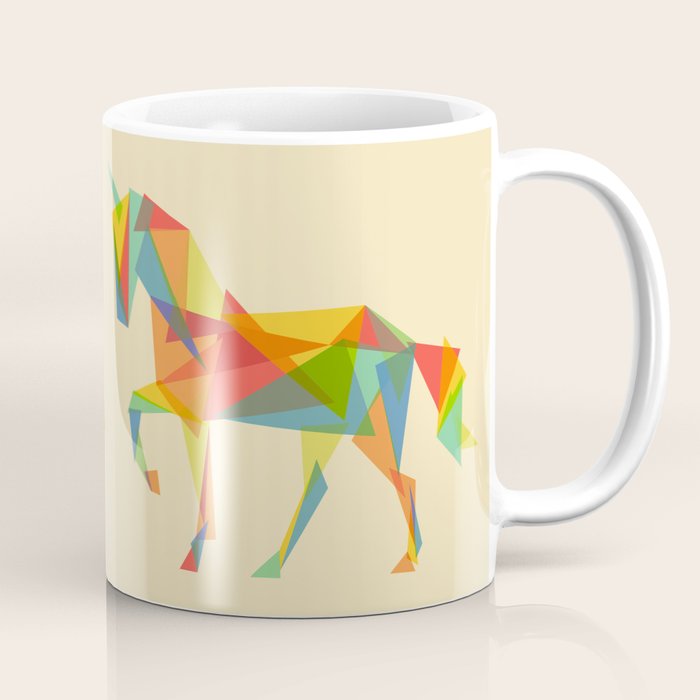 Fractal Geometric Unicorn Coffee Mug Gallery Image 1