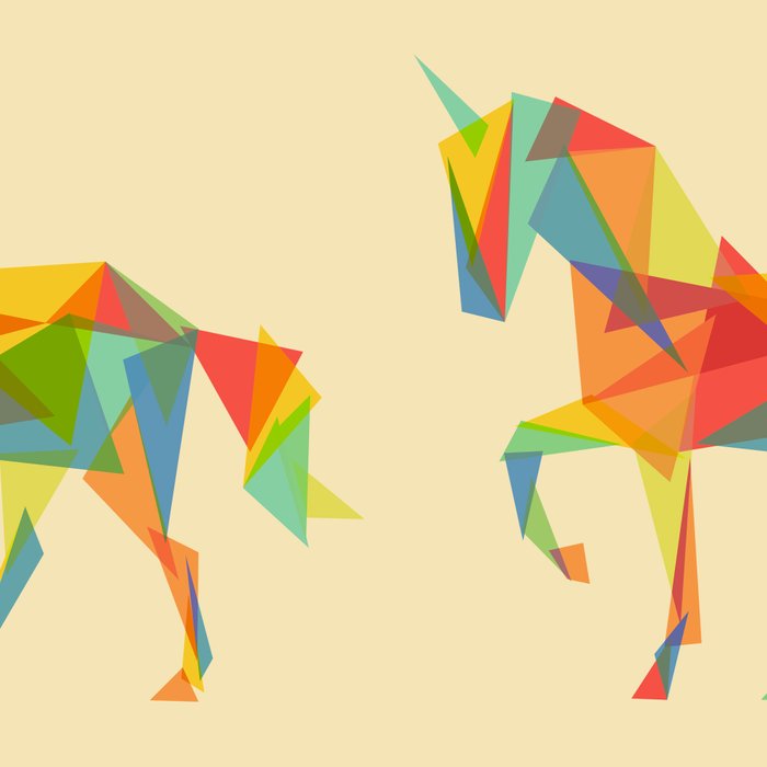 Fractal Geometric Unicorn Coffee Mug Gallery Image 2