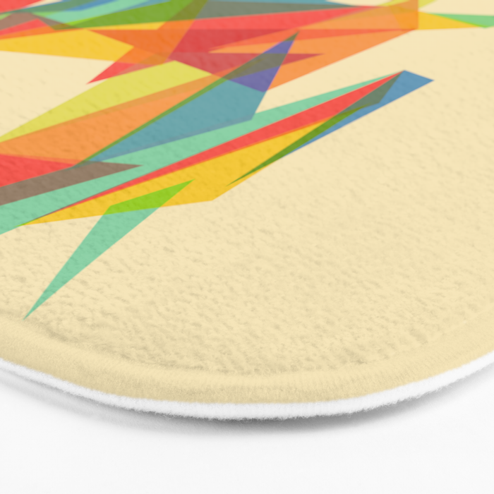 Fractal Geometric Unicorn Bath Mat Gallery Image 3