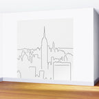 Minimal Line New York City Wall Mural Gallery Image 2