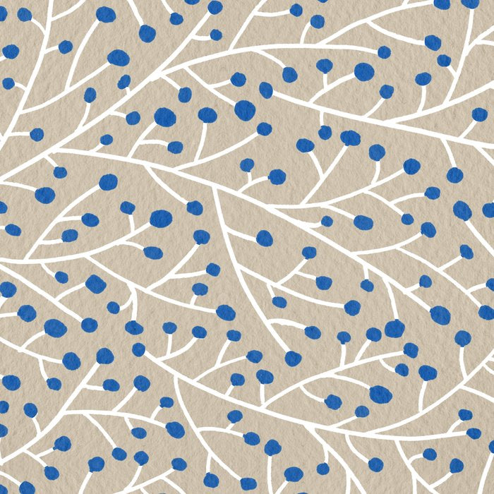 Blue & White Berry Branches Coffee Mug Gallery Image 2