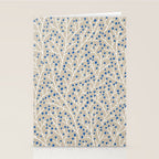 Blue & White Berry Branches Stationery Card Gallery Image 2