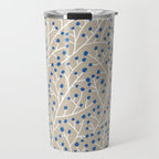 Blue & White Berry Branches Travel Mug Gallery Image 1