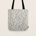 Blue & White Berry Branches Tote Bag Gallery Image 1