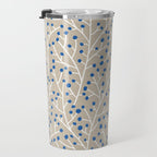 Blue & White Berry Branches Travel Mug Gallery Image 3