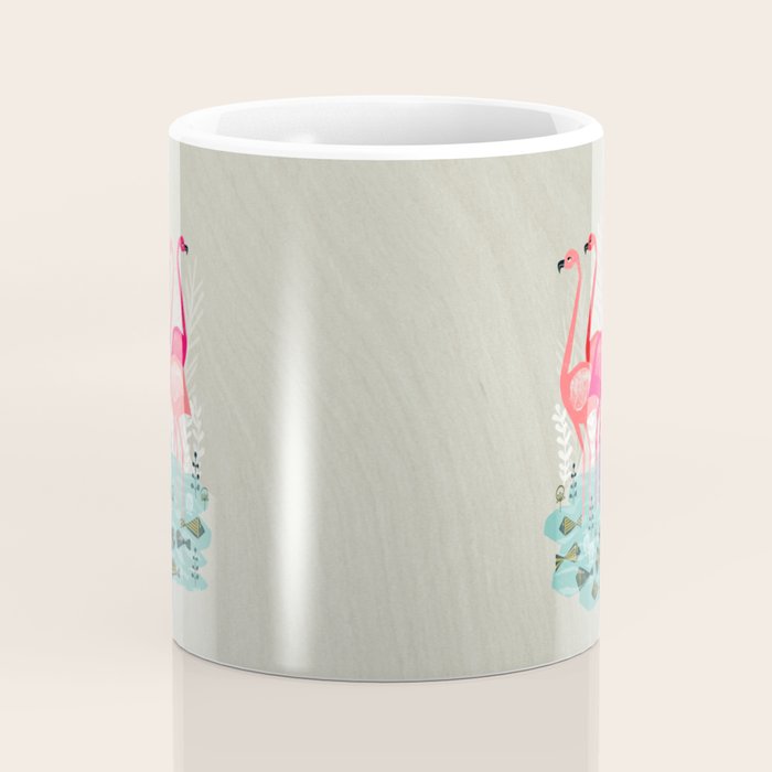 Flamingos by Andrea Lauren  Coffee Mug Gallery Image 4