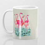 Flamingos by Andrea Lauren  Coffee Mug Gallery Image 3