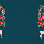 Deer with Flowers by Andrea Lauren  Coffee Mug Gallery Image 2