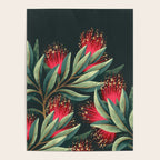 Pohutukawa - Red / Natural Green Poster Gallery Image 4