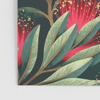 Pohutukawa - Red / Natural Green Poster Gallery Image 3