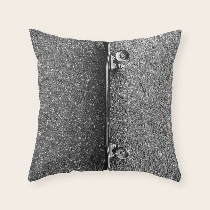 Resting Skateboard Throw Pillow Gallery Image 6