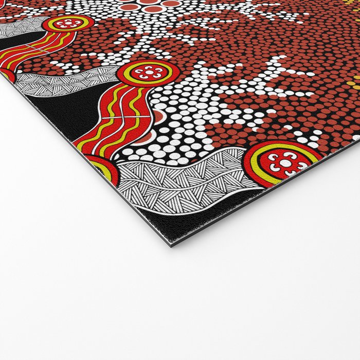 Aboriginal Art Authentic â Mountains Welcome Mat Gallery Image 2