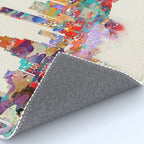 Boston city watercolor Rug Gallery Image 4