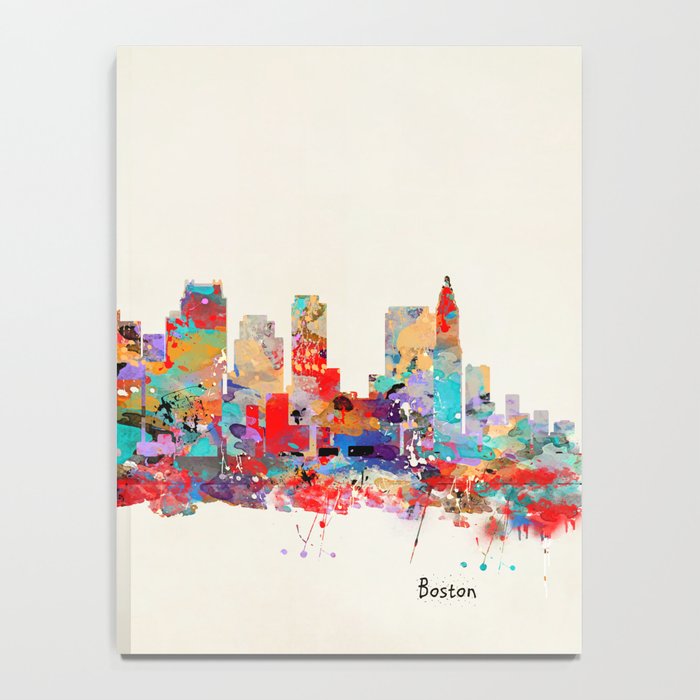 Boston city watercolor Notebook Gallery Image 4