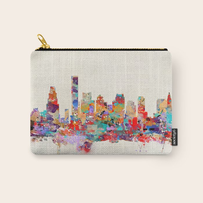 Boston city watercolor Carry All Pouch Gallery Image 1