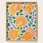 Art Deco Shells in Gold & Orange Serving Tray Gallery Image 1