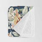 Lush colorful exotic garden D Throw Blanket Gallery Image 3
