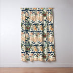 Lush colorful exotic garden D Window Curtain Gallery Image 3