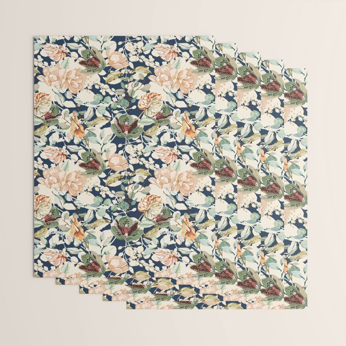 Lush colorful exotic garden D Wrapping Paper Gallery Image 3