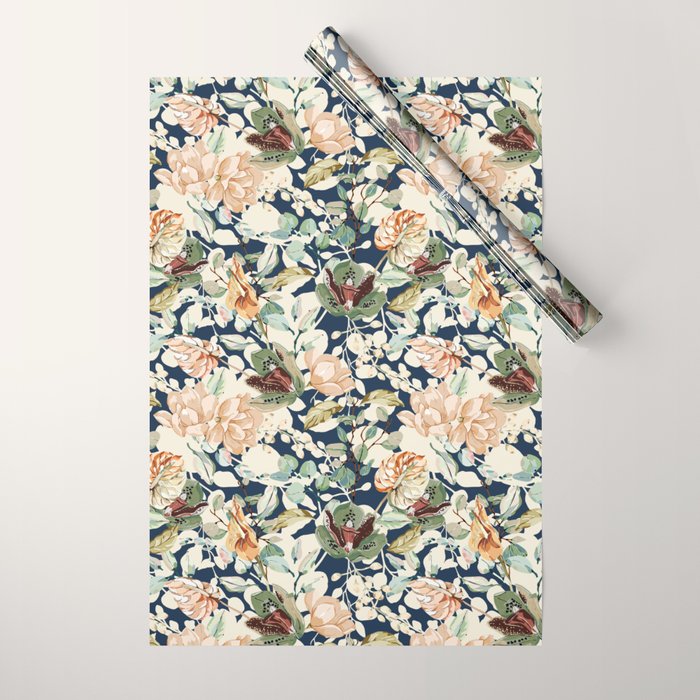 Lush colorful exotic garden D Wrapping Paper Gallery Image 1