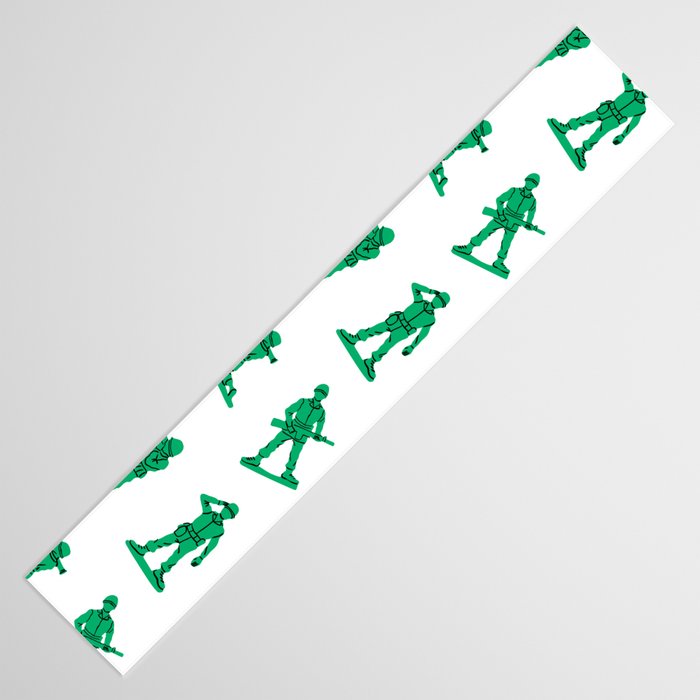 Retro toy soldier cartoon pattern Table Runner Gallery Image 3