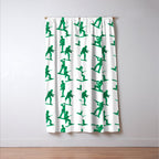 Retro toy soldier cartoon pattern Window Curtain Gallery Image 3