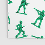 Retro toy soldier cartoon pattern Poster Gallery Image 3