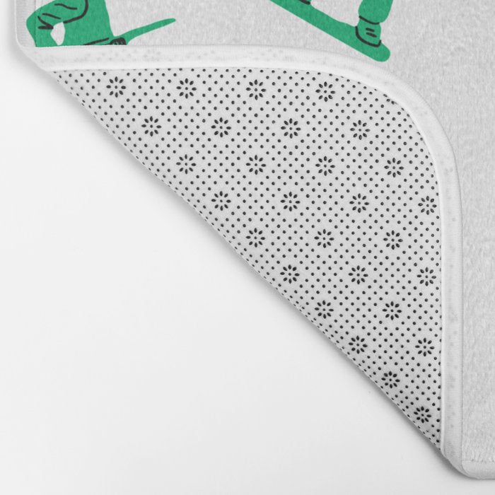 Retro toy soldier cartoon pattern Bath Mat Gallery Image 2