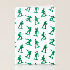 Retro toy soldier cartoon pattern Stationery Card Gallery Image 2