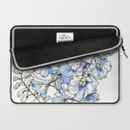 Blue Delphinium Flowers Laptop Sleeve Gallery Image 2