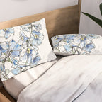 Blue Delphinium Flowers Pillow Sham Gallery Image 2