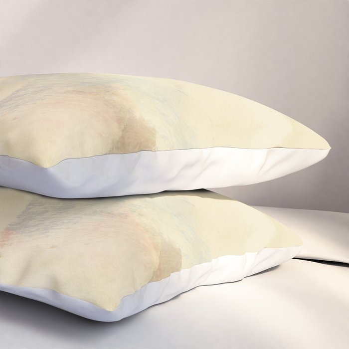 the sky over the fields abstract landscape Pillow Sham Gallery Image 3