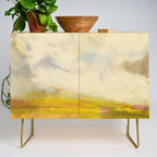 the sky over the fields abstract landscape Credenza Gallery Image 1