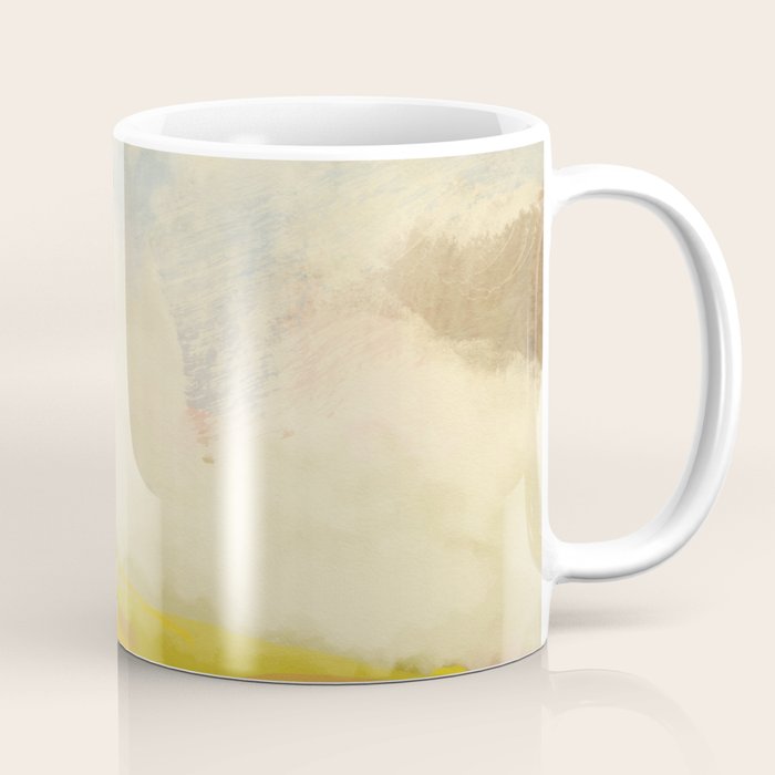 the sky over the fields abstract landscape Coffee Mug Gallery Image 1