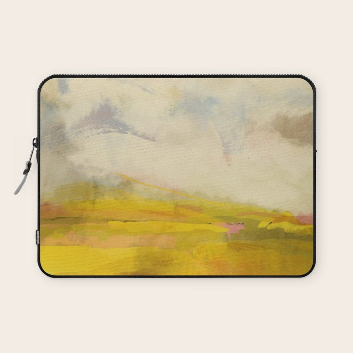 the sky over the fields abstract landscape Laptop Sleeve Gallery Image 1
