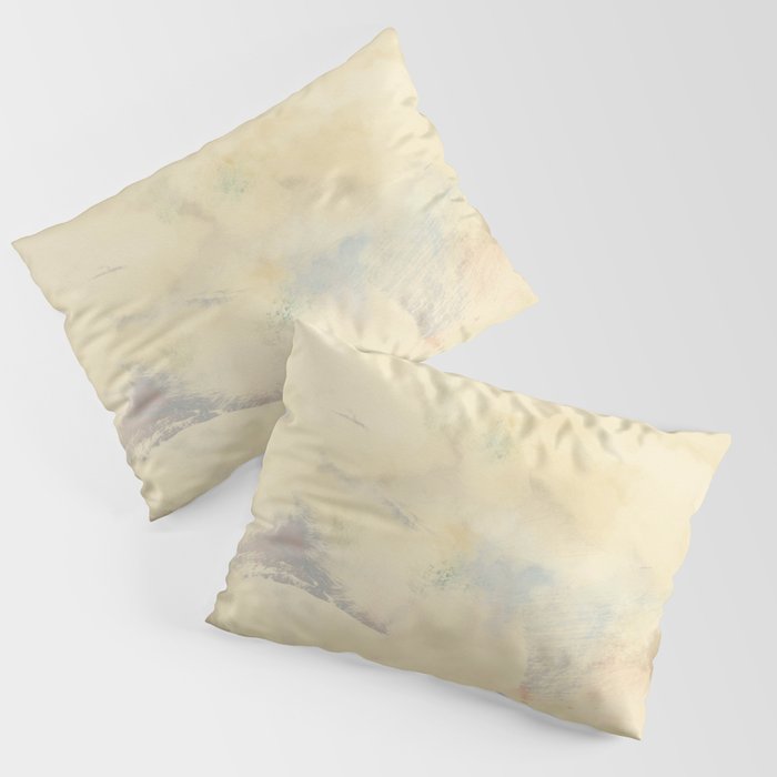 the sky over the fields abstract landscape Pillow Sham Gallery Image 3