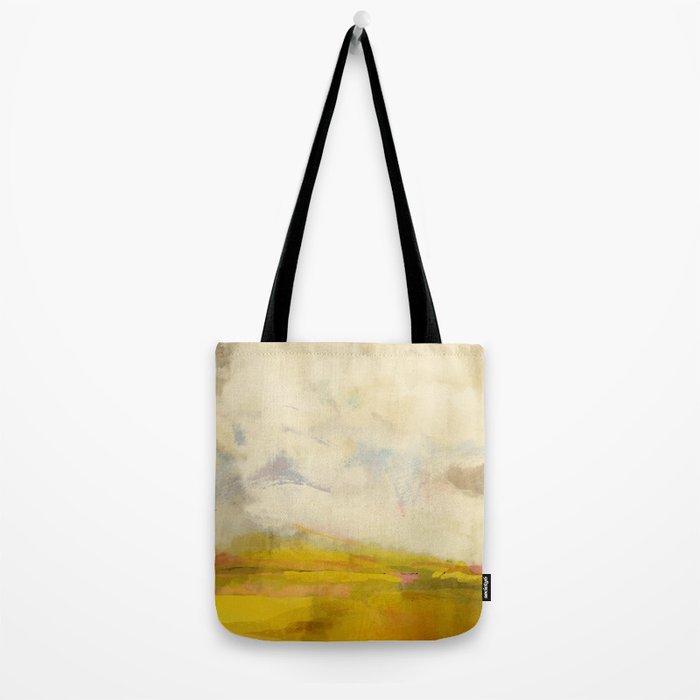 the sky over the fields abstract landscape Tote Bag Gallery Image 2