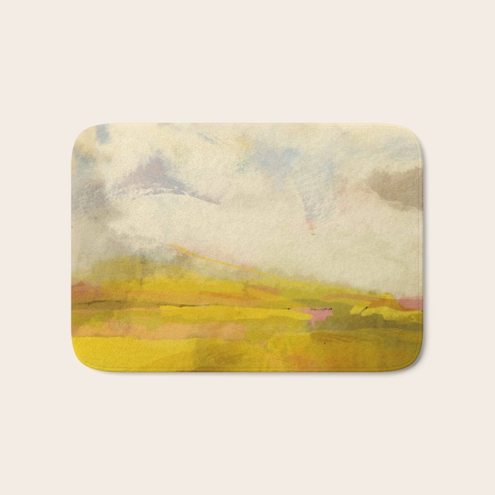 the sky over the fields abstract landscape Bath Mat Gallery Image 1