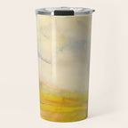 the sky over the fields abstract landscape Travel Mug Gallery Image 1