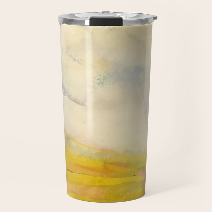 the sky over the fields abstract landscape Travel Mug Gallery Image 1