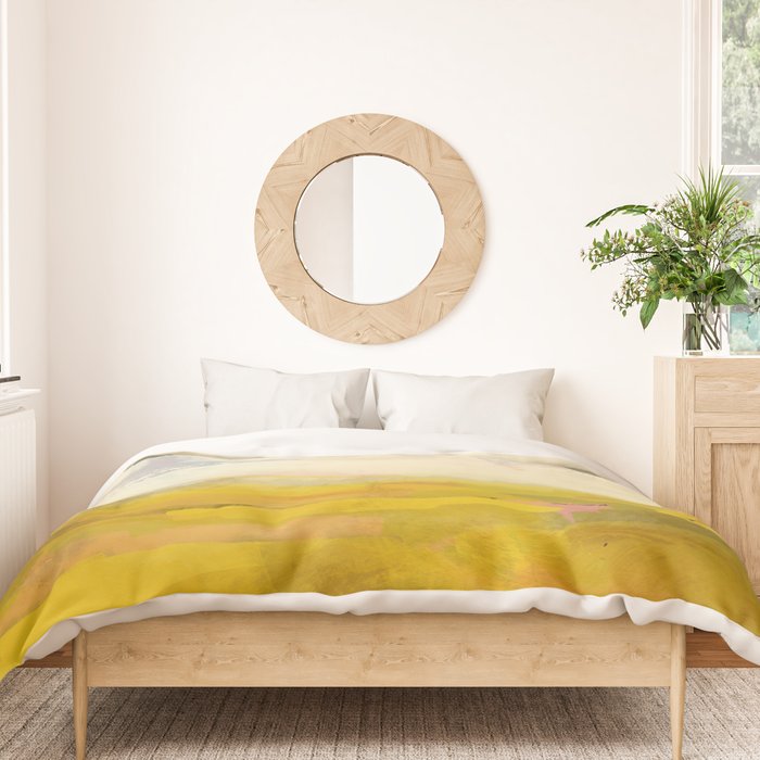 the sky over the fields abstract landscape Duvet Cover Gallery Image 3