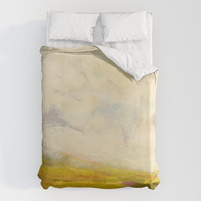 the sky over the fields abstract landscape Duvet Cover Gallery Image 6