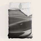 Orca, kill whale whale watching black and white nature photograph - photography - photographs Duvet Cover Gallery Image 6